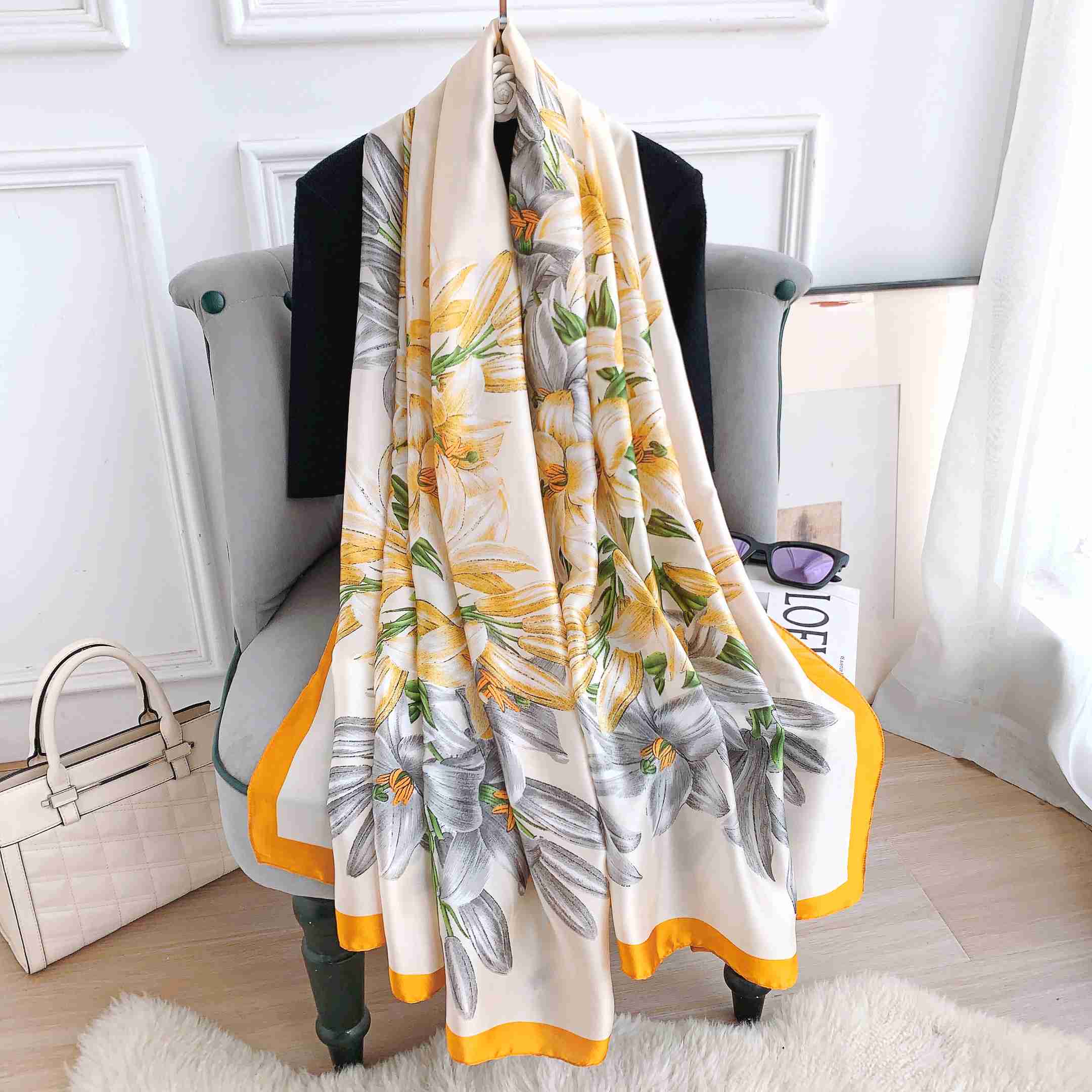 Morning Pink Printed Scarf by Bandano Pakistan