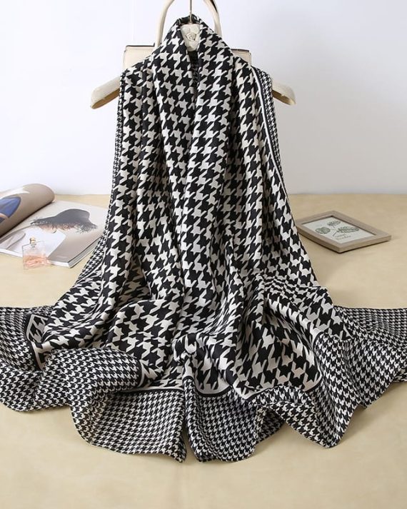 Abyss Black Printed Scarf by Bandano Pakistan