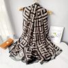 Abbey Black Chiffon Georgette Scarf by Bandano Pakistan