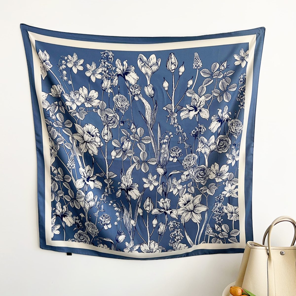 Alexis Blue Head Scarf by Bandano Pakistan