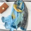 Infant Blue Chiffon Georgette Scarf by Bandano Pakistan