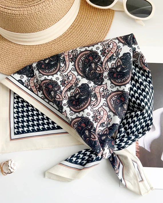 Nordic Sea Black Printed Bandana by Bandano Pakistan