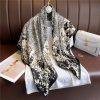 Beaver Black Printed Scarf by Bandano Pakistan