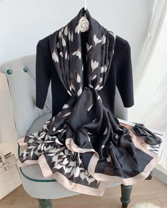 Dark Bastille Printed Scarf by Bandano Pakistan