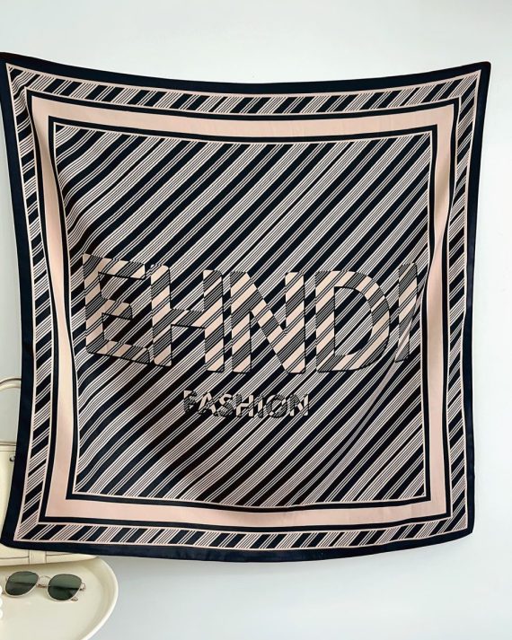 Dark Diagonal Head Scarf by Bandano Pakistan