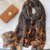Dark Eel Chiffon Georgette Scarf by Bandano Pakistan