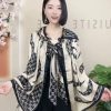 Dark Grey Printed Scarf by Bandano Pakistan