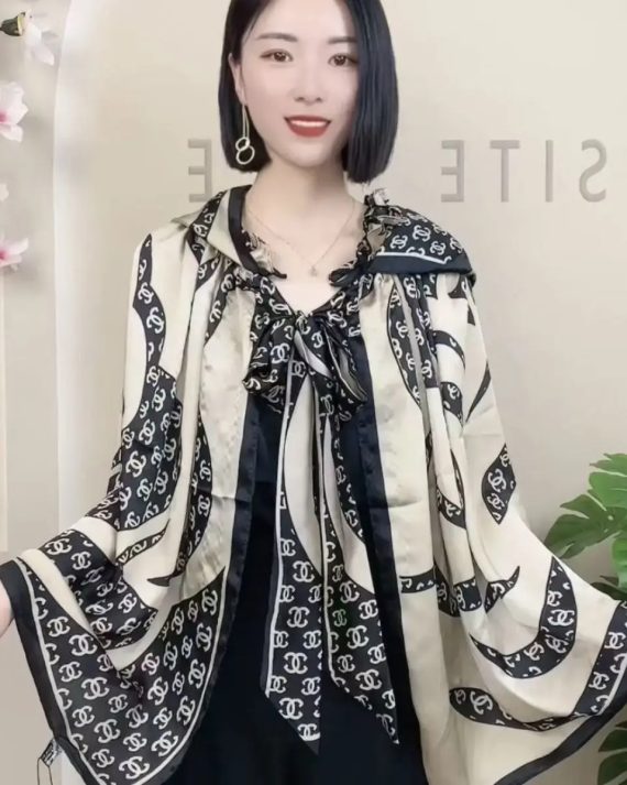 Dark Grey Printed Scarf by Bandano Pakistan