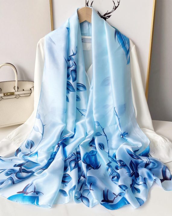 Azure Angel Printed Scarf by Bandano Pakistan