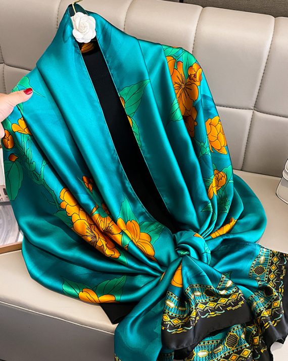 Azure Atoll Printed Scarf by Bandano Pakistan