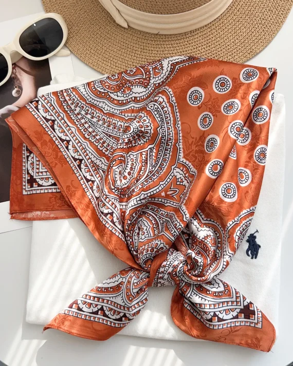 Burny Brown Hair Scarf by Bandano Pakistan
