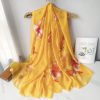 Cantaloupe Beer Chiffon Georgette Scarf by Bandano Pakistan