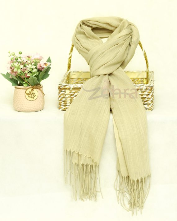 Nectar Yellow Cashmere Pashmina Scarf by Bandano Pakistan