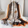 Chic White Printed Scarf by Bandano Pakistan