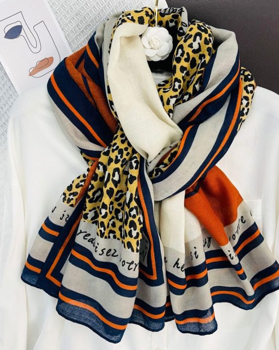 Nut Red Printed Scarf by Bandano Pakistan