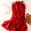 Blood Red Silk Scarf by Bandano Pakistan