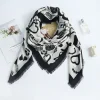 Cynder White Square Scarf by Bandano Pakistan