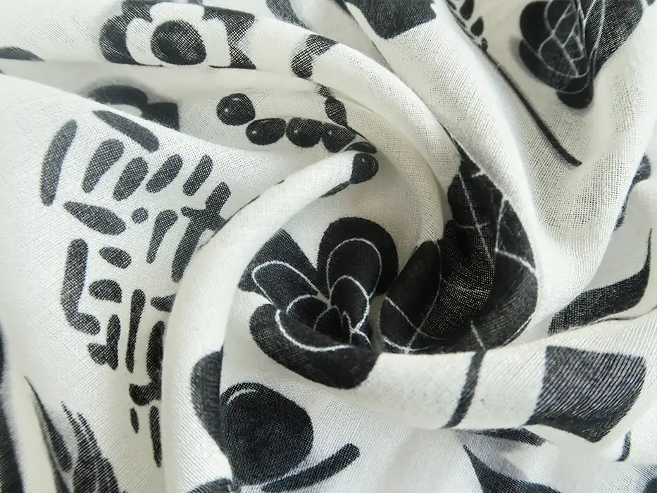 Cynder White Square Scarf - styled view