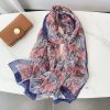Deep Rose Chiffon Georgette Scarf by Bandano Pakistan