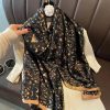 Delicioso Black Printed Scarf by Bandano Pakistan