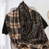 Droid Rock Black Printed Scarf by Bandano Pakistan