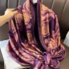 Dim Purple Printed Scarf by Bandano Pakistan