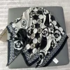 Dark Black Square Scarf by Bandano Pakistan