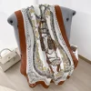 Flint Rust Printed Scarf by Bandano Pakistan