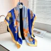 Foggy Blue Square Scarf by Bandano Pakistan