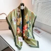 Foggy Green Square Scarf by Bandano Pakistan