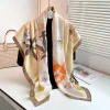 Foggy Peach Square Scarf by Bandano Pakistan