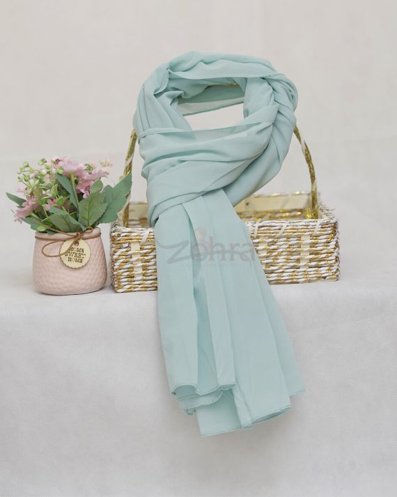 Georgette Chiffon – French Green Hijab by Bandano Pakistan