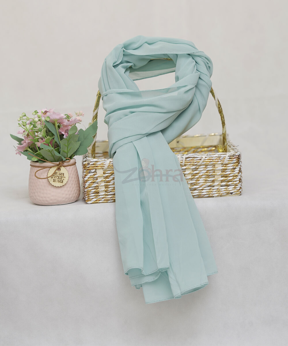 Georgette Chiffon – French Green Hijab by Bandano Pakistan