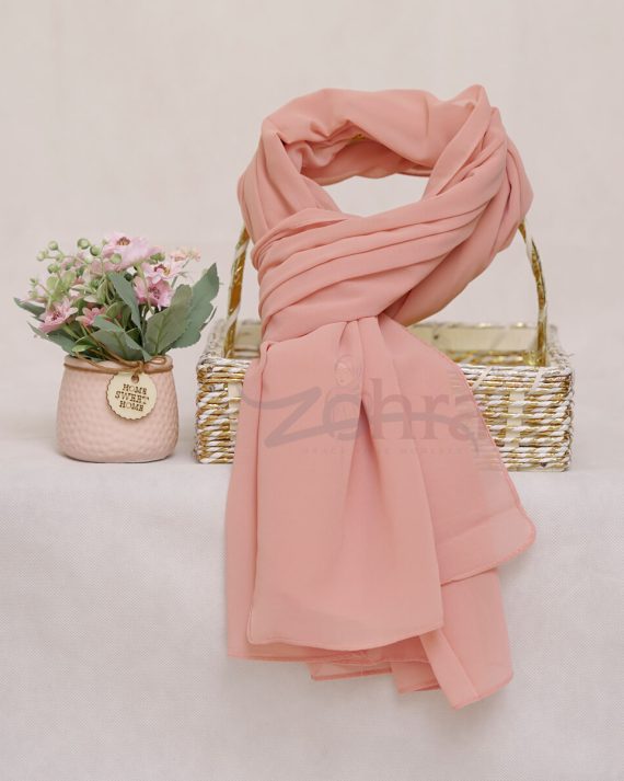 Small Orchid Georgette Chiffon Hijab by Bandano Pakistan
