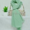 Sun Green Georgette Chiffon Hijab by Bandano Pakistan