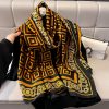 Gold Caret Orange Printed Scarf by Bandano Pakistan