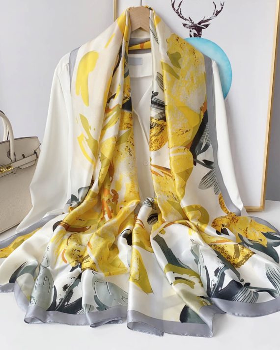 Bright Sand Printed Scarf by Bandano Pakistan