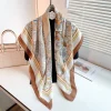 Greek Brown Square Scarf by Bandano Pakistan