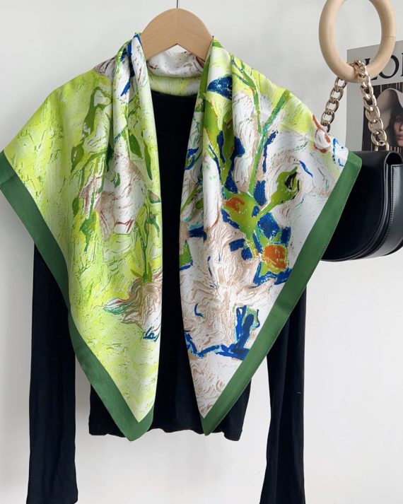 Green Fays Head Scarf by Bandano Pakistan