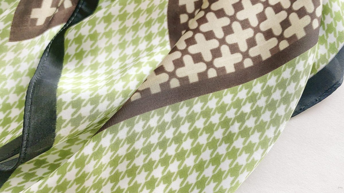 Koromiko Head Scarf - folded detail