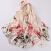 Minty White Printed Scarf by Bandano Pakistan