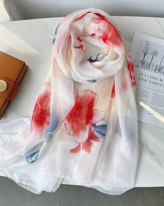Slate Nickel Chiffon Georgette Scarf by Bandano Pakistan