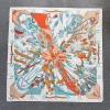 Hemp Orange Square Scarf by Bandano Pakistan