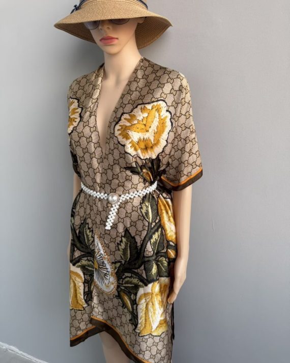 Iroko Brown Wedding Scarf by Bandano Pakistan
