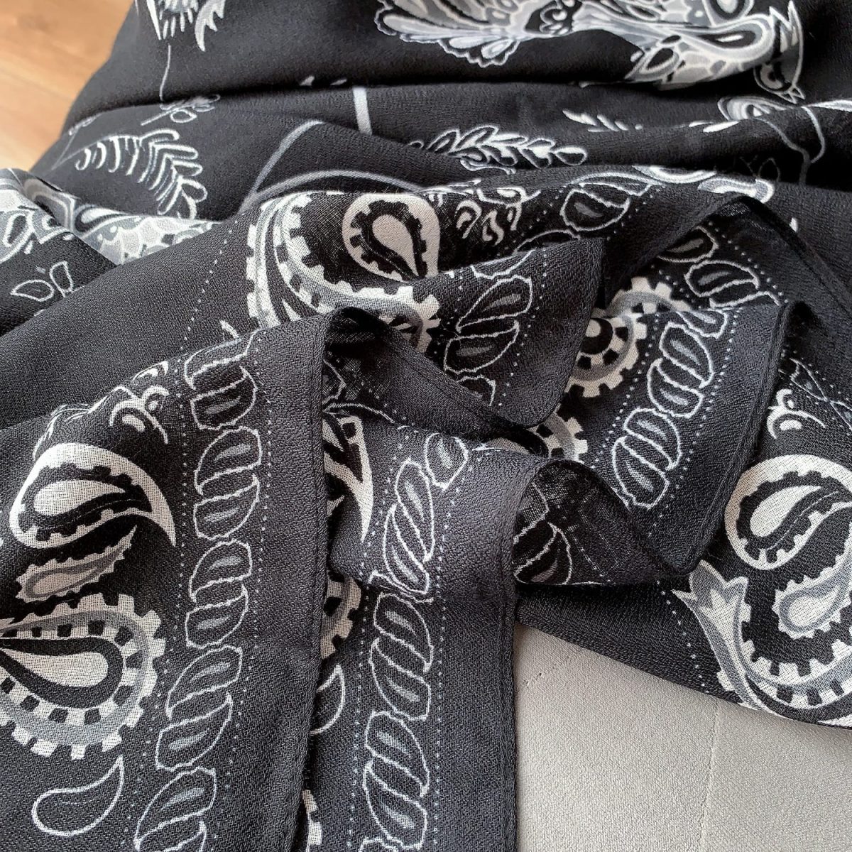 Irish Caffeine Printed Scarf - styled view