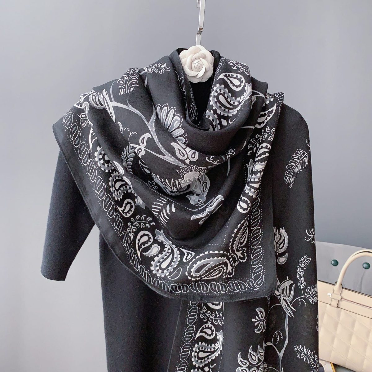Irish Caffeine Printed Scarf by Bandano Pakistan