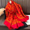 Janemba Red Printed Scarf by Bandano Pakistan