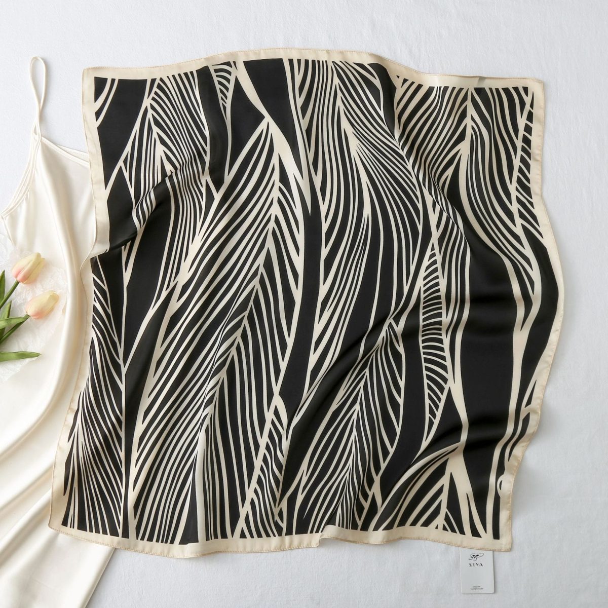 Kangaroo Black Hair Scarf by Bandano Pakistan