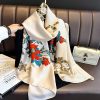 Lily White Printed Scarf by Bandano Pakistan