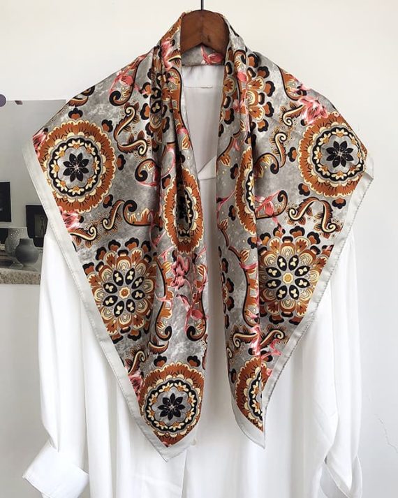 Mercurial Grey Head Scarf by Bandano Pakistan